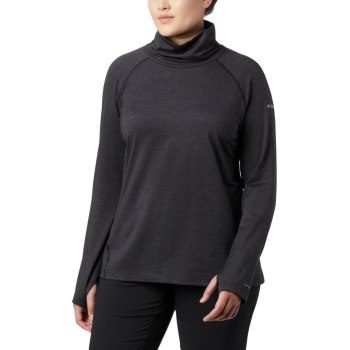 Columbia Ženske Majice S Kapuljačom - Bryce Canyon II Turtleneck Plus Size Crne | RWDO-97238